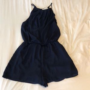 Navy blue romper